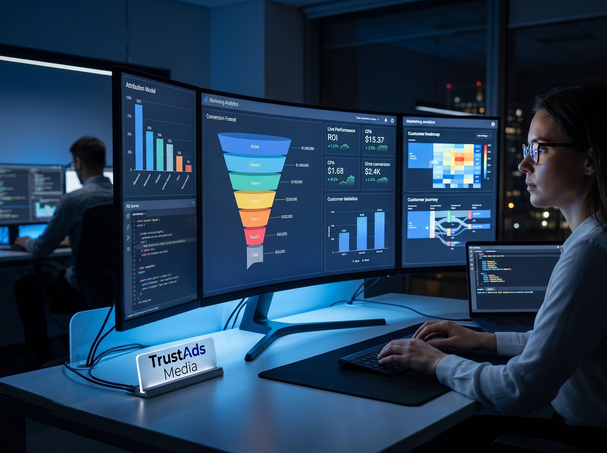 Data-driven marketing analytics dashboard