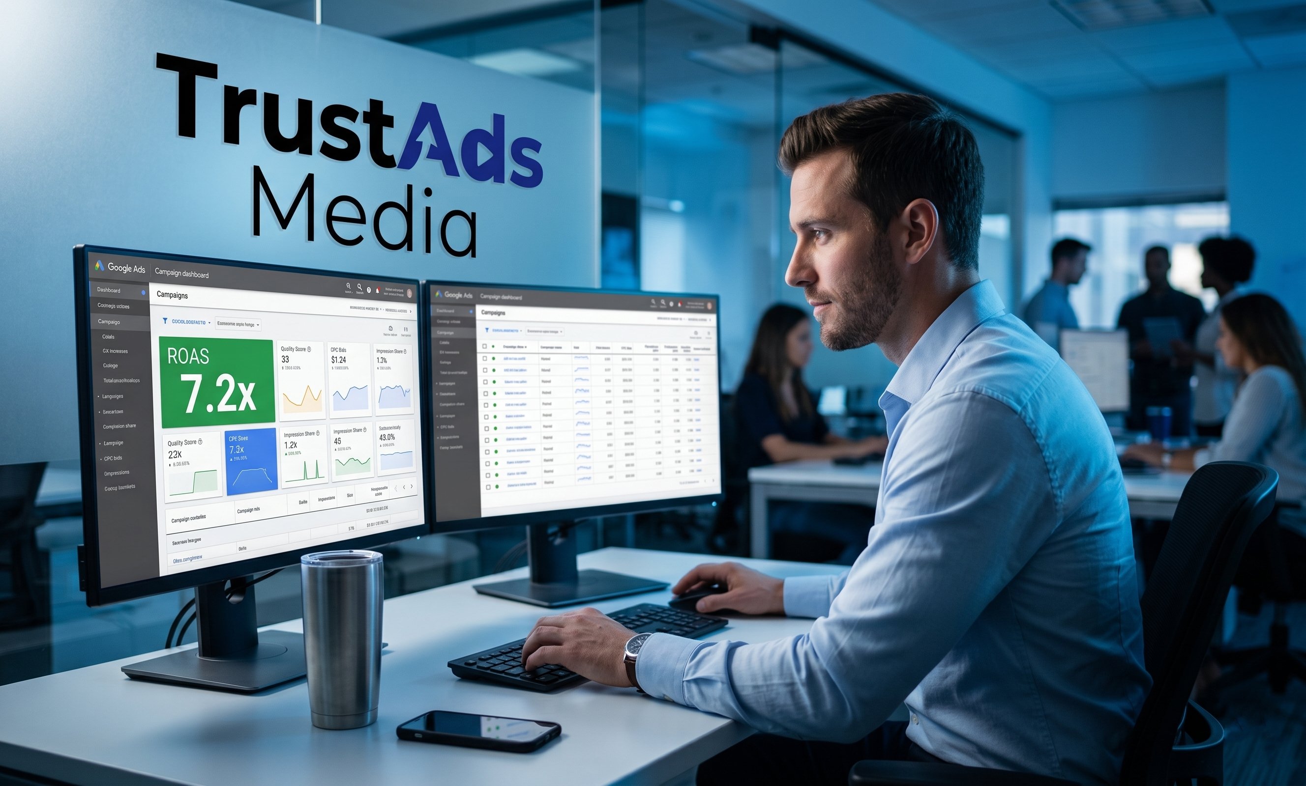 PPC advertising performance analytics dashboard